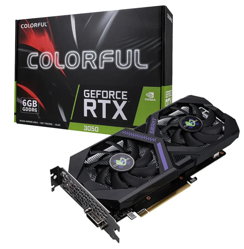 COLORFUL RTX 3050 6GB V4-V GDDR6 GRAPHIC CARD