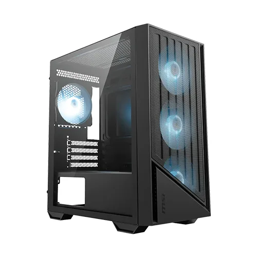 MSI PRO FORGE M051R, 4 ARGB Fans, M-ATX Mini-Tower Cabinet (Black)-img(2)