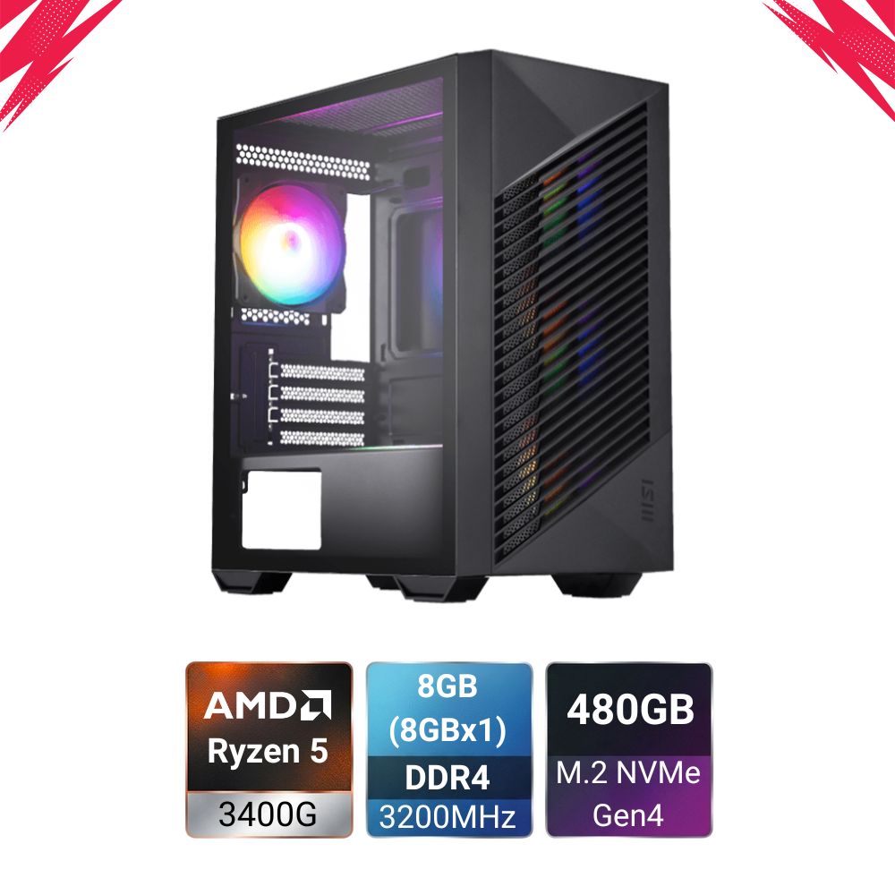 Kickstart 3400G Shadow PC Build