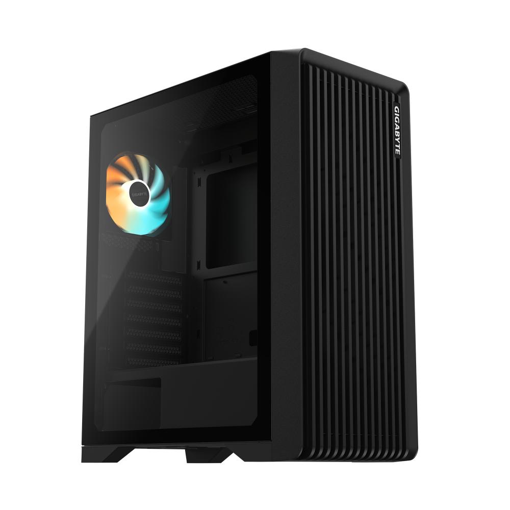 Gigabyte C103 Glass Cabinet, 1 ARGB Fan, ATX Mid-Tower Cabinet (Black)